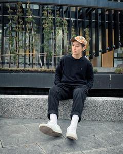 英国代购伦敦发货潮牌allsaints男士经典羊头套头圆领卫衣多色
