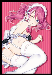 游戏王 动漫妹套 柊柚子 奶油女仆 c98 会场限定 卡套 牌套 fa