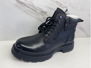 飞鸵男鞋秋冬新款马丁靴男高帮真皮潮流英伦工装鞋子男潮鞋