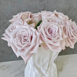 肯尼亚进口玫瑰曼塔粉紫色七夕情人节送花束广州同城速递全国包邮