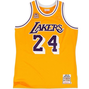 科比60周年球衣au球员版kobe8号24号复古mn湖人纪念