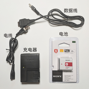 索尼NP-BG1电池充电器DSC-W210 W230 W290 HX5 H55 H20相机数据线