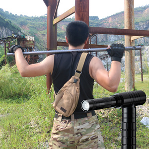 多功能t型登山杖合法攻击户外防身武器徒步拐刀酷手电装备用品棍