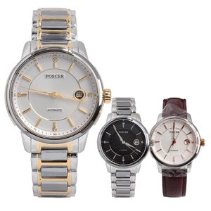 poscer/宝时捷 新款全自动机械表时尚日历防水男士手表6138m