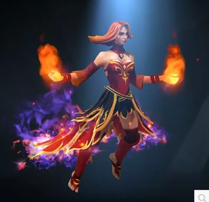 dota2/火女/融合 夺魄之耀长裙/秋季联赛/莉娜/特效/lina/已解锁