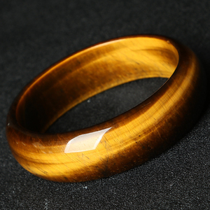 亲宝水晶珍藏天然激光金虎眼石手镯女款 炫光明显闪耀 木变石镯子