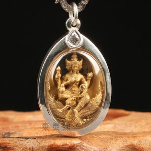 龙婆禅南 马哈苏拉萨 2558骑凤四面神 泰国佛牌 四面佛 正牌 保真