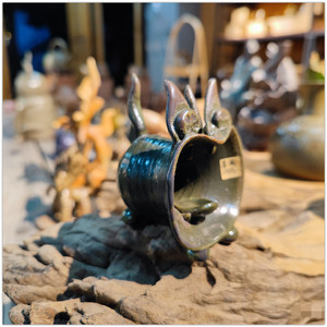 云南大理喜洲土陶纯手作 喜陶 白族瓦猫 小瓦猫 摆件 镇宅平安