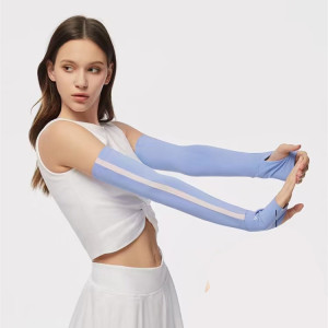 蕉*下冰凉舒适冰袖女夏冰薄防晒防紫外线手袖骑行遮阳袖套冰丝