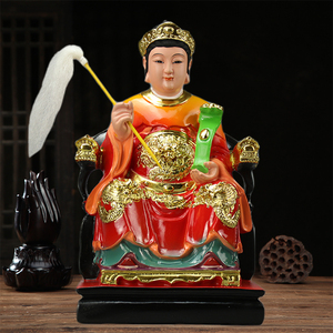 临水夫人陈靖姑神像林九娘李三娘摆件三奶夫人居家用树脂注生娘娘
