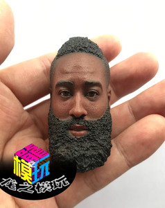 00wqpatric淘宝aom 1/6 nba球星 james harden 哈登 莫西干发型