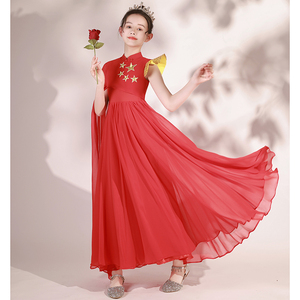 儿童大合唱六一演出服中小学生红歌爱国朗诵比赛指挥表演服装夏季