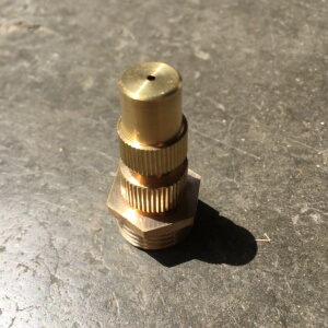 全铜4分可调高雾化喷头 工地矿场屋顶养殖场除尘降温园林雾状喷雾