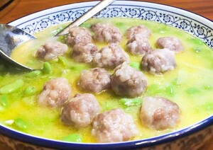 安徽特色腊肉圆子咸肉丸子自制农家菜土菜下饭菜烧汤蒸煮酒店食材
