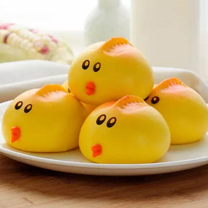 鸡仔包奶黄馅卡通包子小鸡宝宝动漫馒头酒店儿童早餐面包点心食材