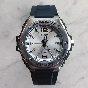 卡西欧手表男casio mwa-100h-7a钢铁之心白盘黑武士防水石英表