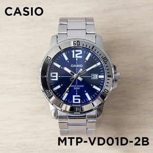 卡西欧手表CASIO MTP-VD01D-2B防水商务夜光海洋之心水鬼兰盘指针