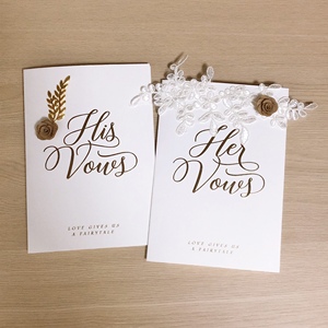 誓言卡片结婚誓言书红色手写书空白婚礼致辞卡新郎tb3000465963667