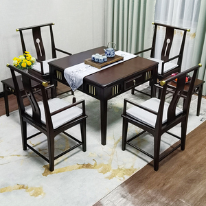 新中式实木麻将机餐桌两用高档电动麻将桌全自动家用新款茶桌一体