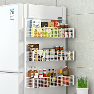 冰箱置物架侧面收纳架厨房用品多层保鲜膜调味料多功能侧壁挂架子