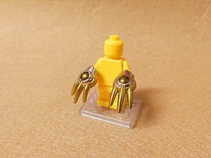 黄金宝玉钢爪电镀魔法武器装备特殊件兼容乐高式积木第三方玩具