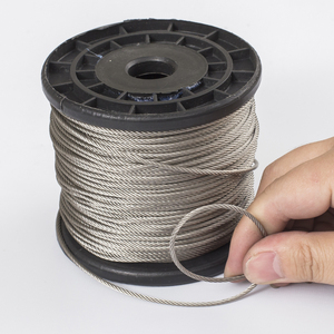 304不锈钢2.5mm粗细钢丝绳 软耐磨钢丝线绳牵引线 钢绳 钢丝 49股