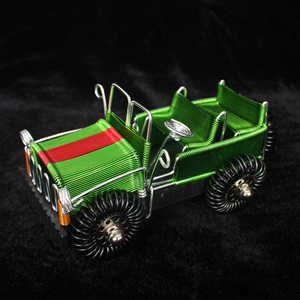 手工艺铝线编织小汽车模型越野吉普儿童玩具礼物金属铁丝DIY制作