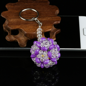 手工diy串珠编织制作钥匙挂件铃铛球材料包工艺品包包挂饰品散珠