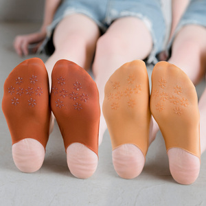 浅口船袜隐形高跟鞋女袜子吊带半掌袜硅胶防滑前掌袜秋薄款脚底袜