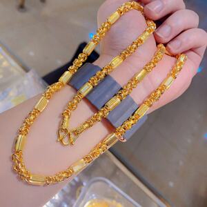 黄金男士龙骨项链