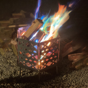 户外烧烤架bbq篝火庭院可拆卸便携定制焚火台家用露营取暖柴火炉