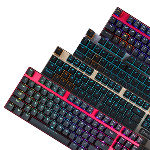 罗技牧马人机械键盘黑青红茶轴有线87键电竞游戏宏编