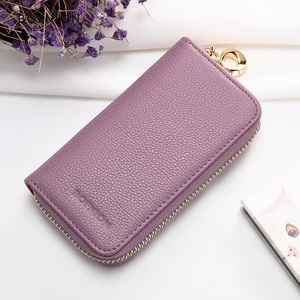 钥匙包女士真皮简约牛皮家用锁匙包原创专用女款新款小汽车钥匙扣