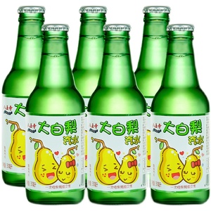 沈阳特产八王寺大白梨汽水果汁碳酸饮料经典怀旧330ml