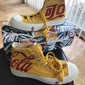 star匡威1970s可口可乐联名款帆布鞋红蓝鸳鸯刺绣高帮男女鞋板鞋