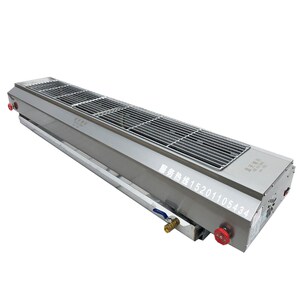 蓝天博科燃气烧烤炉商用无烟不锈钢两米大型号液化气天然气烤串炉