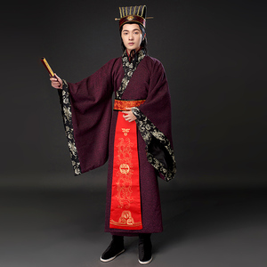 男棉麻汉服影视古装大臣服员外富商剧组群演老百姓影楼写真演出服