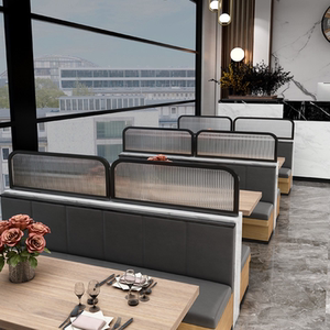 餐厅隔断围栏长虹玻璃屏风餐厅饭火锅店奶茶卡座半遮挡轻奢矮装饰