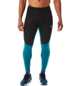 2011C395日本购ASICS亚瑟士健身裤紧身裤舒适男子跑步保暖训练裤