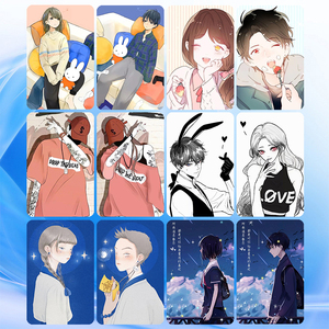 情侣卡贴学生饭卡公交卡门禁卡水卡防消磁贴纸diy卡通定制包邮