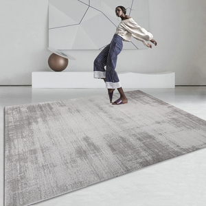 0051人付款天猫侘寂风客厅地毯卧室轻奢高级感现代纯灰色北欧沙发茶几