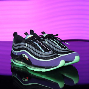 耐克nike air max 97 万圣节限定粘液夜光休闲男女跑鞋dc1500 001
