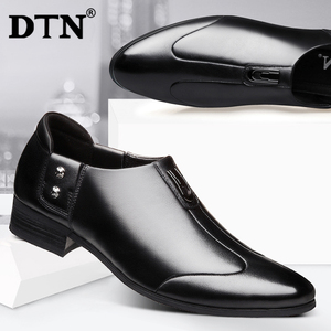 DTN2014新款男士皮鞋男真皮商务休闲高级正装软底高端新郎德比鞋