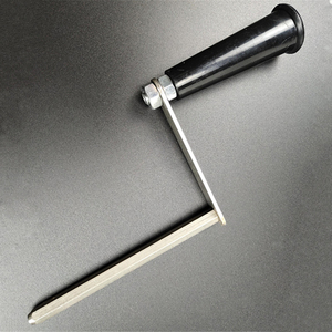 旗杆金属不锈钢方形手摇把钥匙配件摇杆圆形凹槽升降摇柄六角手柄