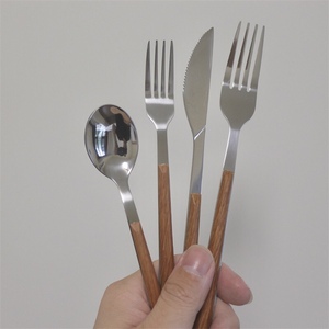 韩式网红家用长柄勺子叉子不锈钢餐具刀叉ins风精致甜品小勺子女