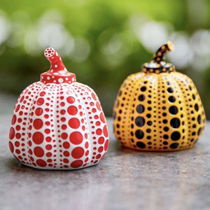 日本代购直邮 纽约moma草间弥生联名艺术摆件 波点南瓜 雕塑