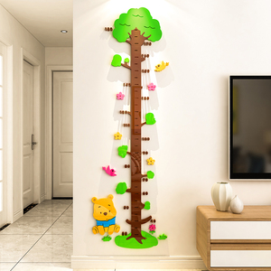 9911人付款天猫客厅背景墙装饰身高墙贴纸儿童测量身高尺宝宝卡通贴画