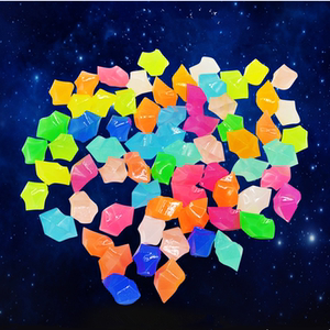 儿童塑料果冻色夜光玩具宝石不规则冰块过家家游戏小孩子奖励礼物