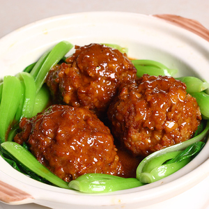 上海红烧狮子头四喜丸子肉圆熟食开袋即食肉丸半成品扬州风味特产