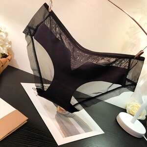 性感细带全蕾丝超薄三角裤透气舒适半包臀女士内裤v字裤莉语香间29